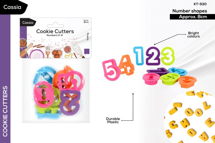 Cookie Cutter Set 35mm Numbers 0-9